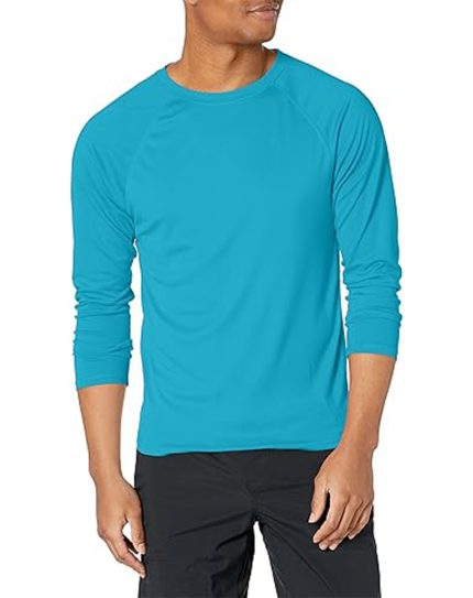 Men's UPF 50+ Long Sleeve Rashguard Swim Shirt